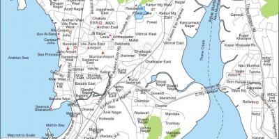 Kaart van Mumbai central