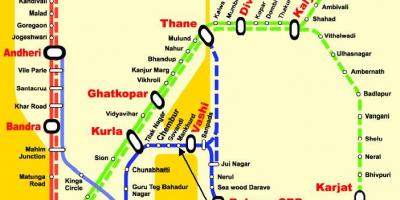 Mumbai central line stations kaart